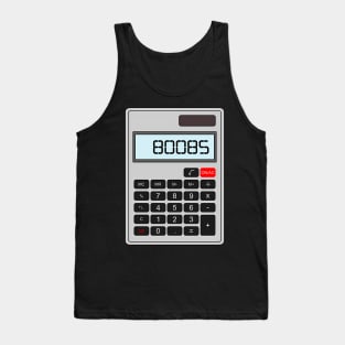 80085 Boobs Math Calculator Joke Tank Top